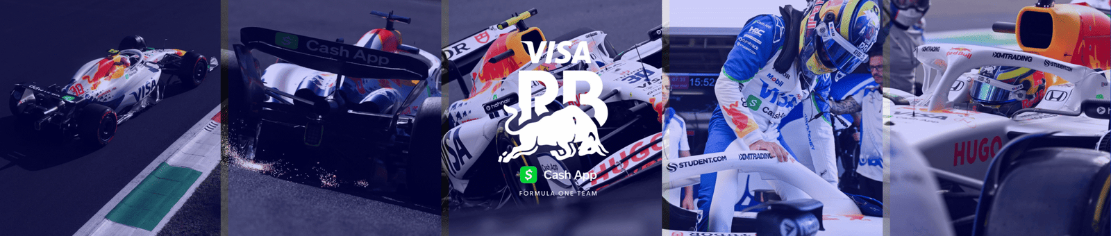 A dynamic shot of a red Formula 1 car speeding on the race track, showcasing racing energy.