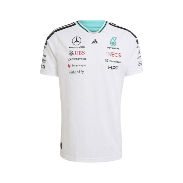 Playera Mercedes 2026 Blanca Piloto
