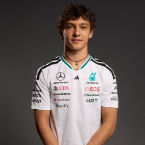 Playera Mercedes 2026 Blanca Piloto