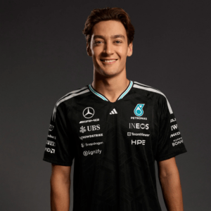 Playera Mercedes 2026 Negra Piloto