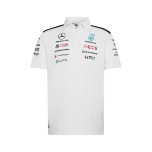 Polo Mercedes 2026 Blanca Piloto