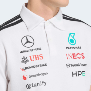 Polo Mercedes 2026 Blanca Piloto