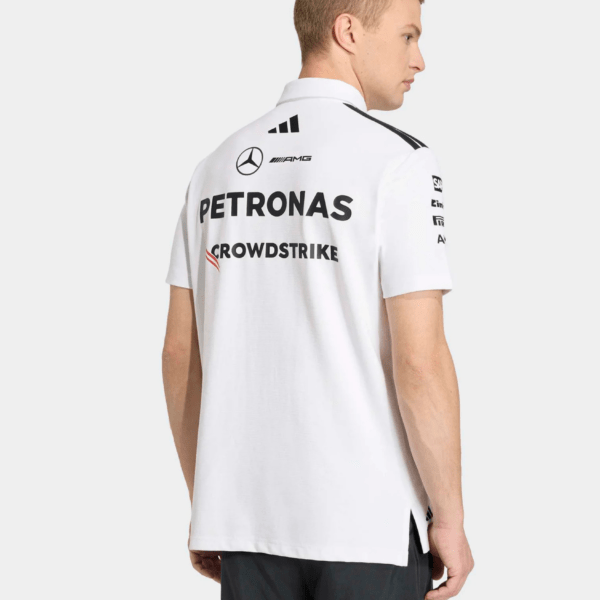 Polo Mercedes 2026 Blanca Piloto