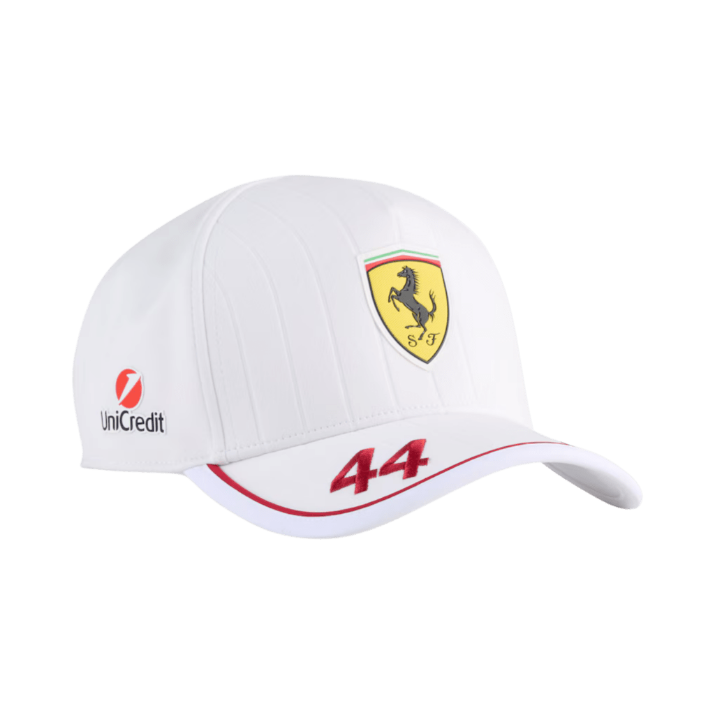 Gorra Ferrari Lewis Hamilton 2025 Blanca