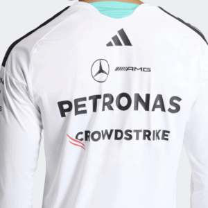 Playera Mercedes Manga Larga 2026 Blanca